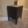 Bedside locker  - black with gold knobs Image 5
