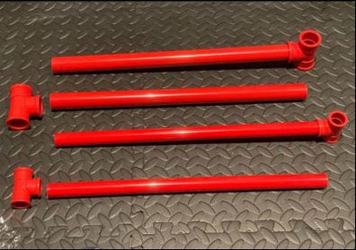 Red pvc pipes size 32mm & 25mm