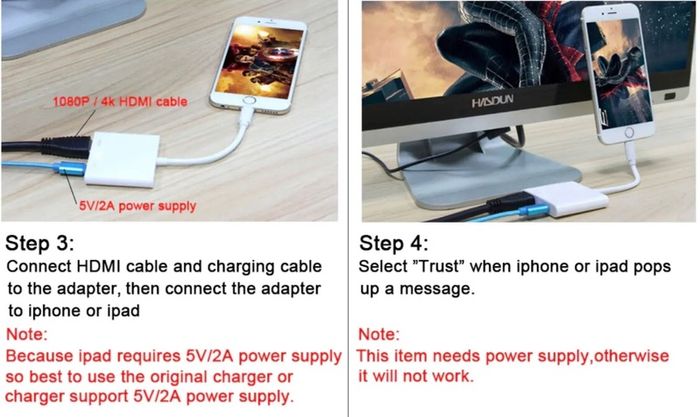 8 Pin to HDMI TV AV Adapter Cable for iPhone 11 12 7 6S Plus X XS MAX 5 SE iPad
