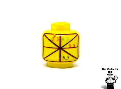 Lego Minifigure Yellow Factory Test Print Head Printer Alignment Print Head Prototype