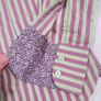 Thomas Pink Jermyn Street London Green Pink Striped Cotton Dress Shirt 8UK/36EU Image 6