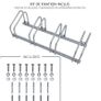 4 Bike Stand Floor or Wall mounted bike rack for garage Bicycle Parking rack Cycle Storage Locking Stand (FREE POSTAGE) Image 3