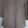 M&S Brown Blouse in Size 16 Image 2