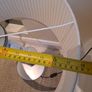 Large table Lamp chrome and linen Image 4