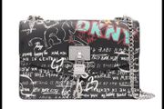 DKNY Elissa Leather Graffiti Handbag