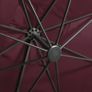Cantilever Umbrella with Pole and LED Lights Bordeaux Red 300 cm Image 2