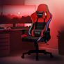 Gaming Chair Bluetooth RGB Light Computer Chair  Gamer Chair with Bluetooth Speakers Gaming Chair RGB LED Lighting and Bluetooth Speakers, Black, Faux Leather, Ergonomic Office Chair, Backrest, Image 4