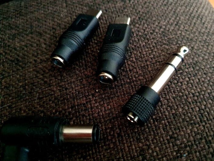 Mixed DC Barrel Power Adapters & Audio Jack Adapter