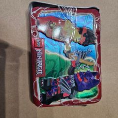 lego ninjago minifigures + tin