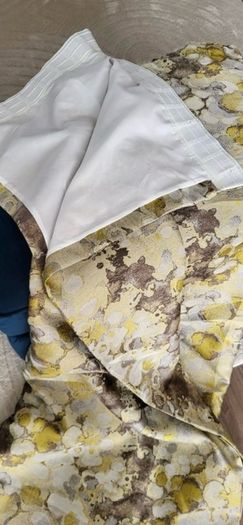 Ochre curtains