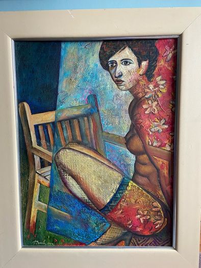 Original signed painting by Sergiu Teleuta, 2005 Romanian Artist