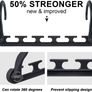 20pcs Clothes Hangers Space Saving, Wardrobe Hangers Organisers Non Slip Magic Hangers Closet 9.5" x 4" Image 2