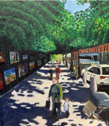 St Steaphen's Green exhibition scene east side street scene 1