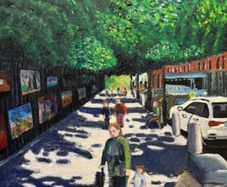 St Steaphen's Green exhibition scene east side street scene 1