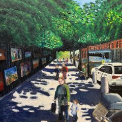 St Steaphen's Green exhibition scene east side street scene 1