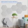 12 Pack High Density Hexagon Acoustic Panels,Acoustic Foam Panels 30 x 26 x1 cm Beveled Edge Tiles Sound Proof Padding for Recording Room,Offices,Home and Wall Decoration Image 6