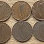 Ireland half penny date run 1971 1975 1976 1978 1980 1982 Image 2