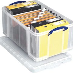 64 Litre Plastic Storage Box Clear