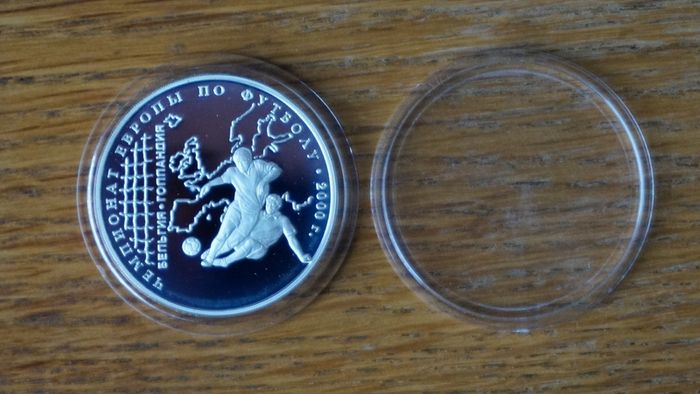 3 roubles 2000 y. silver. Russia.