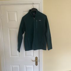 Patagonia Men's Dark Green Fleece Jacket Medium