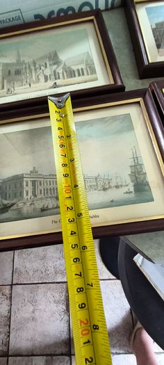 Set of  4 small framed pictuer of  Dublin different scenes.