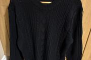 Navy knitted jumper