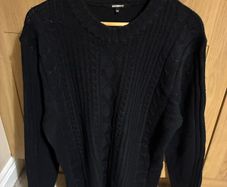 Navy knitted jumper