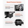 1100W Shallow Well Pump with Pressure Tank, 5300 LPH, Irrigation Jet Pump with 19L Tank, Filter, Check Valve, Automatic Water Booster System, 1.4-2.8 bar Pressure Switch, for Home Garden Lawn Image 4