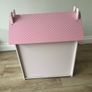 wooden dolls house with furniture & figures Image 8