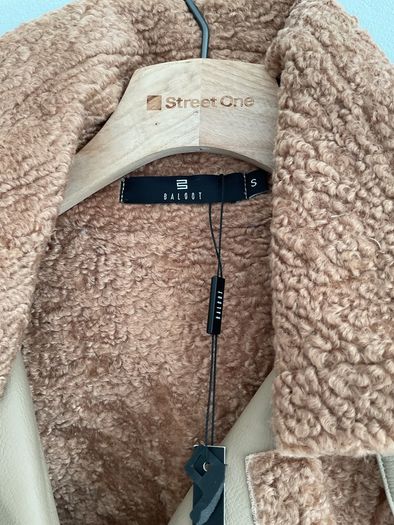 jacket  Bnwt size small baloot brand biker style tan jacket