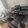 Black Leather Recliner Sofa Image 3