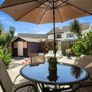 4 Seat Garden Table, Chairs, Umbrella Image 2