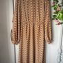 dress Bnwt mustard & tan high neck midi dress size 10 Image 3