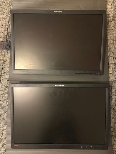 2X Lenovo 22" monitors + monitor arm