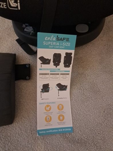 EnfaSafe Superia 360 i-Size ISOFix R129 Car Seat