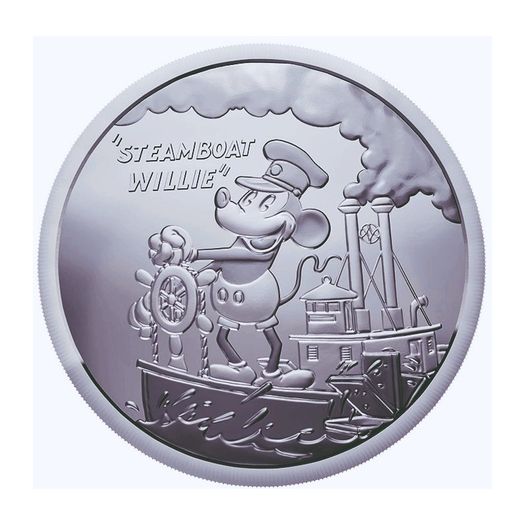 2024 Fiji Steamboat Willie 1 oz Silver Coin (In Capsule)