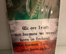 Irish Flag Motto Plaque