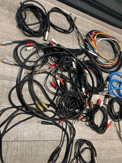 Audio Cable Bundle XLR Jack RCA Patch Leads