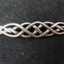 STERLING CELTIC Cuff Bangle Bracelet-Vintage 925 Silver-Birmingham Anchor LI Hallmark-Irish Promise Forever Love Me Image 3