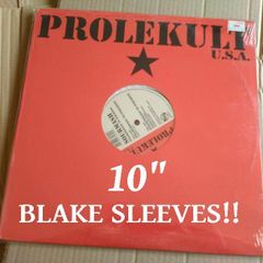 10 x BLAKE SLEEVES! 10" Inch Single 78rpm Vinyl Record Covers Crystal CLEAR plastic Outer sleeves - NO FLAP SEAL