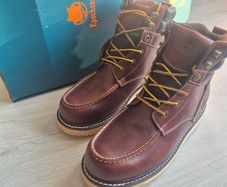 Epochsaga Waterproof Leather Moc Toe Work Boots,UK 9.5 EU 44