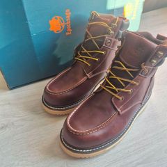 Epochsaga Waterproof Leather Moc Toe Work Boots,UK 9.5 EU 44