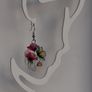 Vibrant Poppy Blossom Watercolour Earrings Image 6