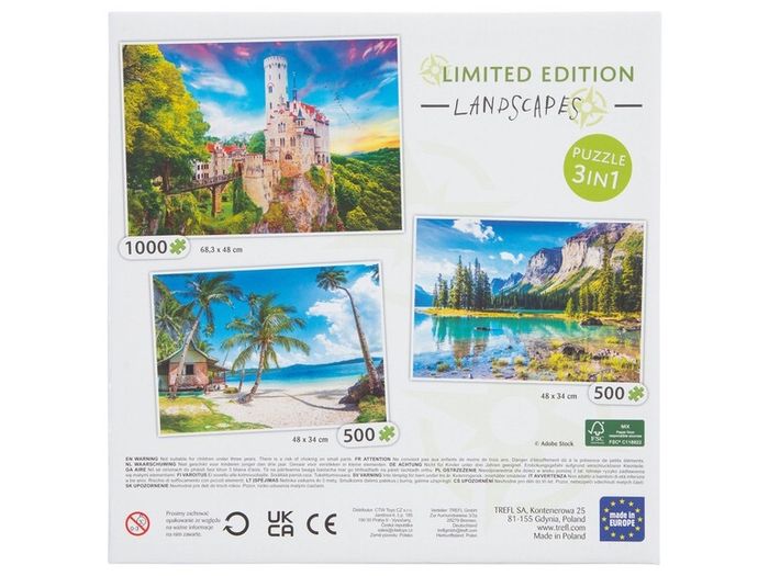 Trefl Limited Edition Landscapes Jigsaws x3 - BANK HOLIDAY FUN