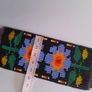 SALE Blue Flowers bracelet, handbeaded Image 4