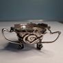 Sterling Silver three handled Irish design hammered finish bowl 1902 Image 10