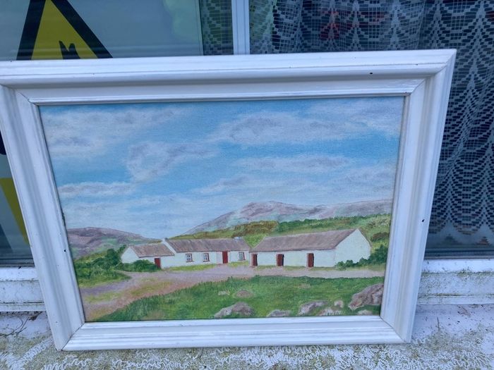 Irish oil painting free postage