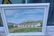 Irish oil painting free postage