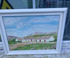 Irish oil painting free postage