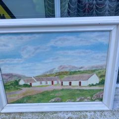 Irish oil painting free postage